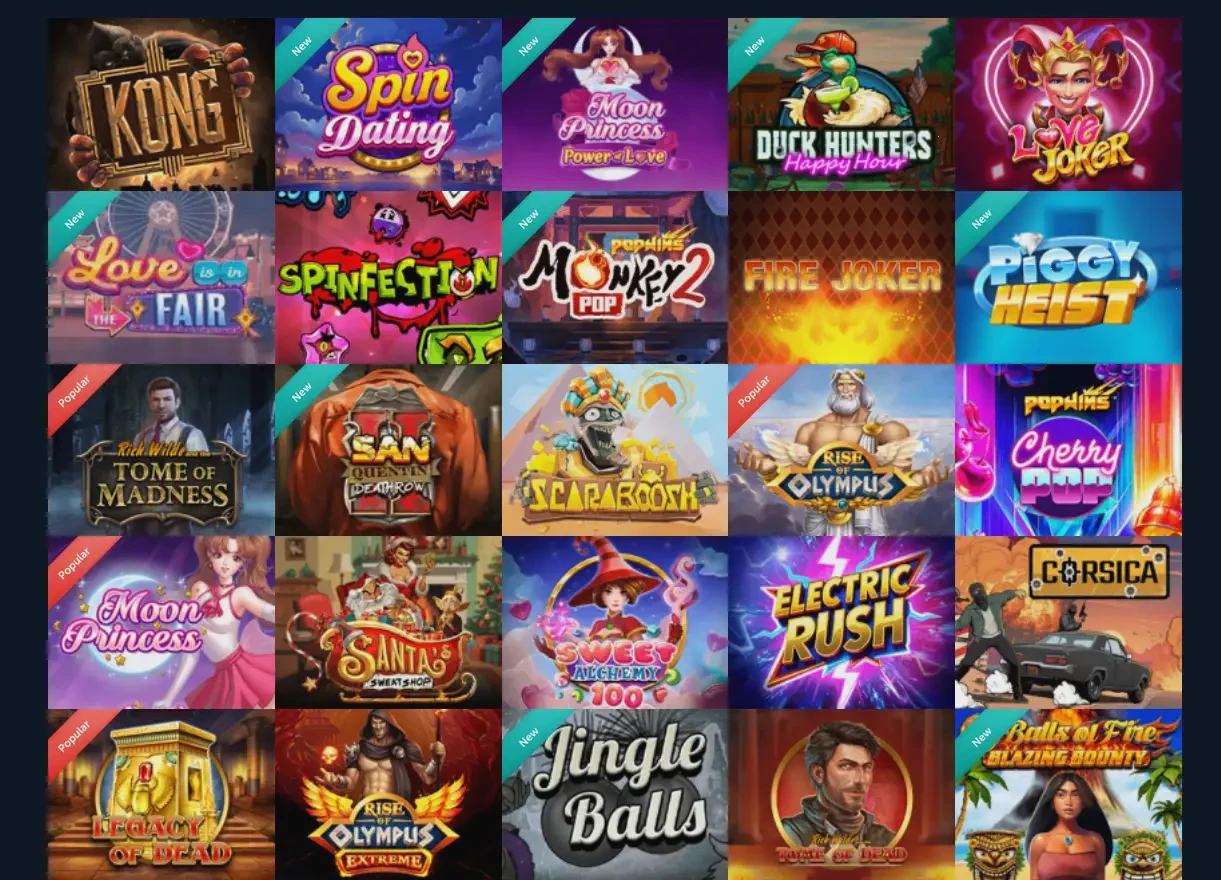 Spinrollz Casino App Oberfläche auf Smartphone